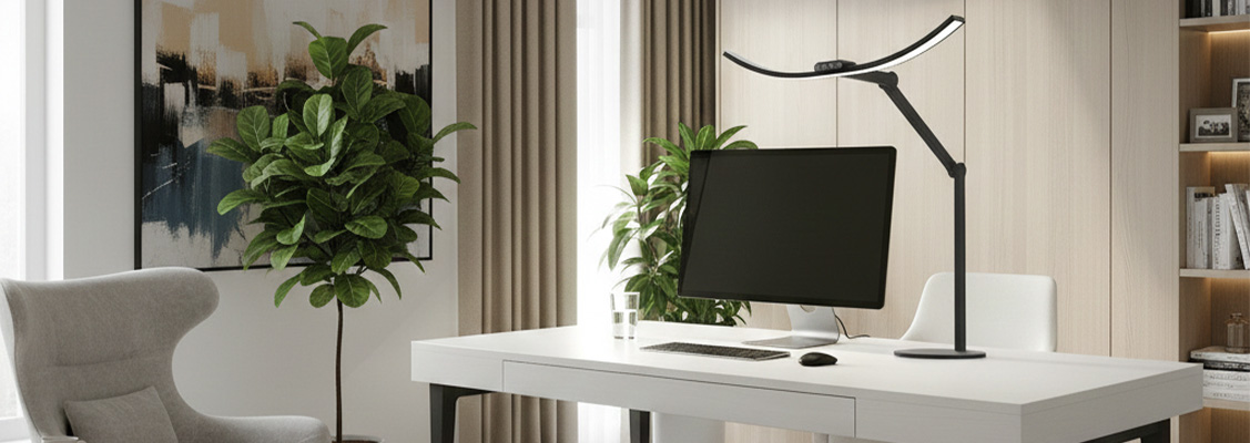 Lampa kreślarska na biurko – precyzja pod każdym kątem. Jak wybrać idealne oświetlenie LED do pracy?