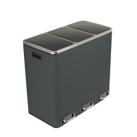 Funky Trash Can Gray Black Spacetronik Potrójny