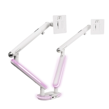 Podwójne Ramię do Monitora SPAF120LUW Białe