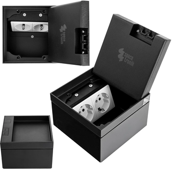 Gniazdo podłogowe otwierane Spacetronik SPS-W22B_S2