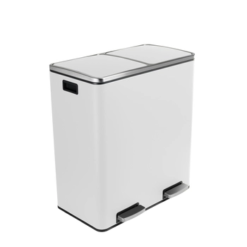 Funky Trash Can White Black Spacetronik Podwójny