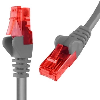 RJ45 CAT 6 U/UTP AWG24 grau 3m Kabel