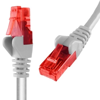 RJ45 CAT 6 U/UTP AWG24 weiß 10m Kabel