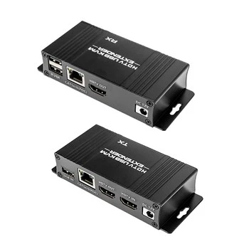 HDMI KVM auf LAN-RJ45 USB Konverter 60m Spacetronik