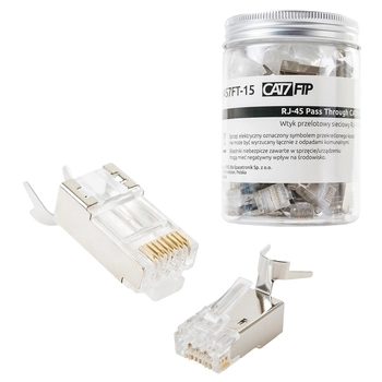 RJ45 cat7 Durchgangsstecker FTP PT-RJ457FT-15 50 Stück
