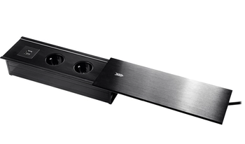 Spacetronik SPS-S24B Schiebetisch-Steckdose