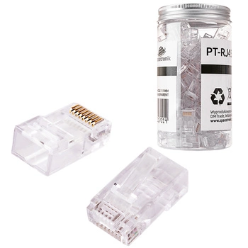 RJ45 Kat.6 UTP Durchgangsstecker PT-RJ456UT-1 100St