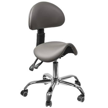 Ergonomiczny hoker regulowany SELLA szary