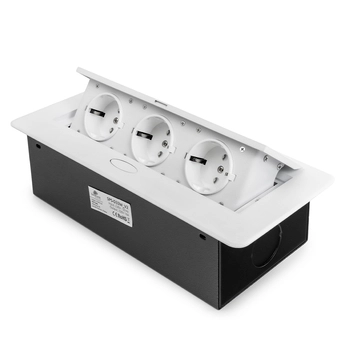 Spacetronik SPS-D33W V2 Arbeitsplattensteckdose Öffnung