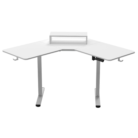 Biurko narożne regulowane SPEL112WW Spacetronik 120x60 cm białe