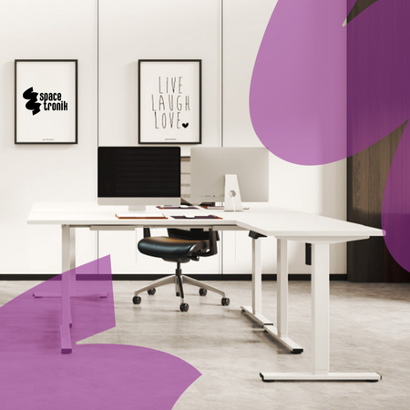 Elektryczny stelaż biurkowy Spacetronik SPE-123LW