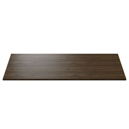 Universal-Schreibtischplatte 120x60x18cm Nussbaum Ambas