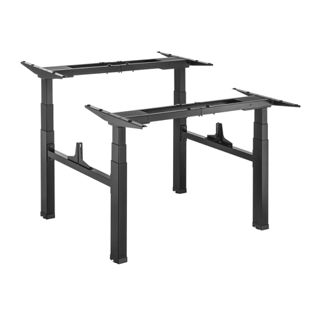 Zestaw cztery biurka elektryczne Spacetronik Pure Black z fotelami