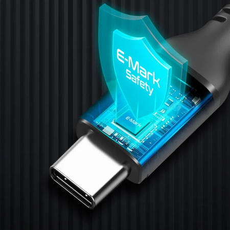 Kabel LED silikonowy USB2.0 do USB-C 0.5m