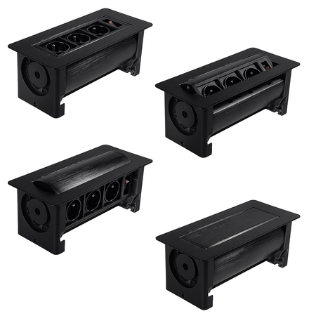 Spacetronik SPS-O33B Aufputz-Drehsteckdose