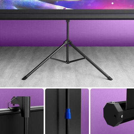 Projektionswand mit Stativ 60" 4K Spacetronik