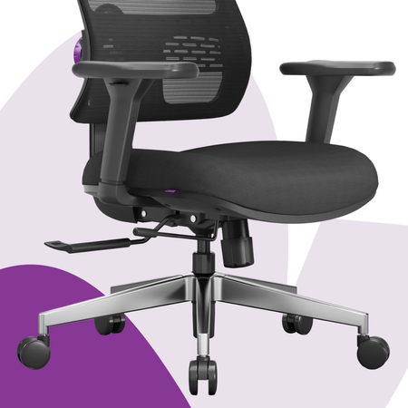 Zestaw ergonomiczny biurko elektryczne SPE-F121 160×80 + krzesło LUMBO 11 czarne