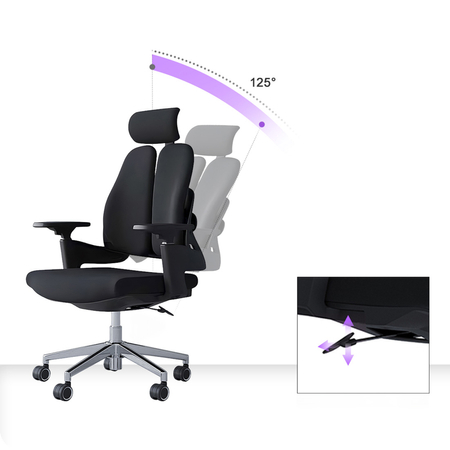 Barry Bürodrehstuhl Schwarz