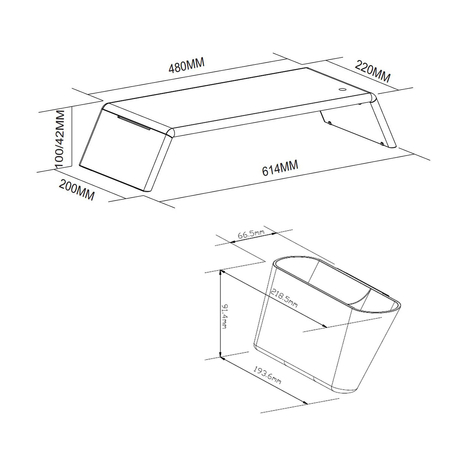 Spacetronik SPP-100BS Organisationsständer