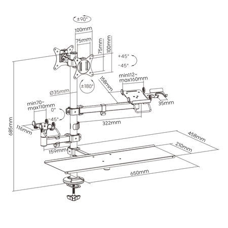 Spacetronik SPA-124 POS Verkaufsständer
