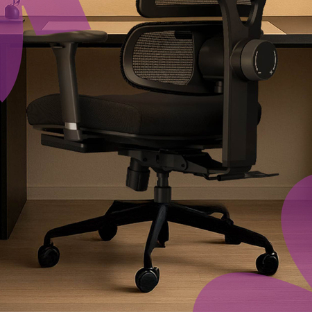 Ergonomiczny fotel Spacetronik LUMBO 44 Czarny