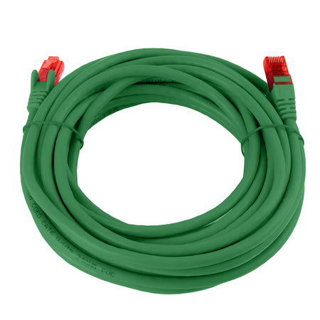 RJ45 CAT 6 U/UTP AWG24 grün 10m Kabel