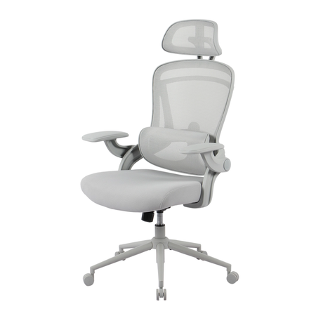 Zestaw cztery biurka elektryczne Spacetronik z krzesłami Doris 11