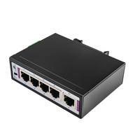 Industrieller PoE-Switch 4x 10/100M + 1x RJ45 Uplink