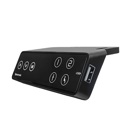 Biurko elektryczne Spacetronik SPE-152B z blatem 120×60 Dąb Sonoma