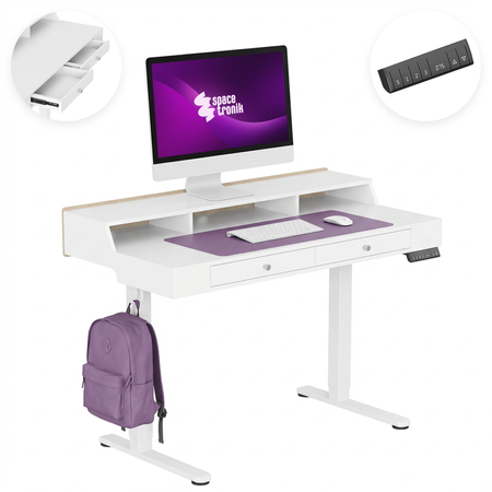 Elektryczne biurko Spacetronik SPEF141WL Frodi