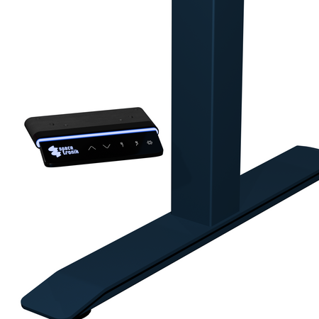 Biurko regulowane Vegard elektryczne dwusilnikowe MDF granatowo-różowe