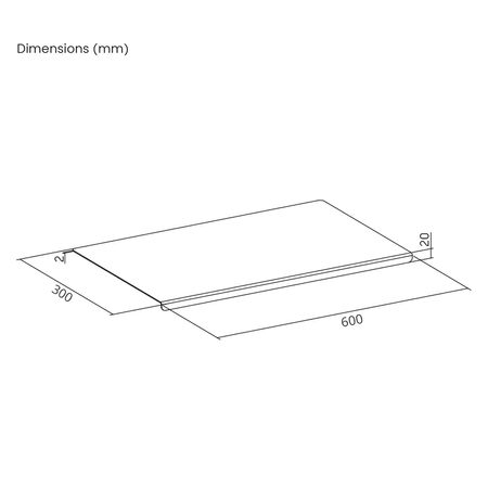 Narożna podkładka PVC Spacetronik SPB-003_3 60x30