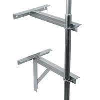 35cm Mast Wandhalterung mit Unterstützung Satz von 2pcs.