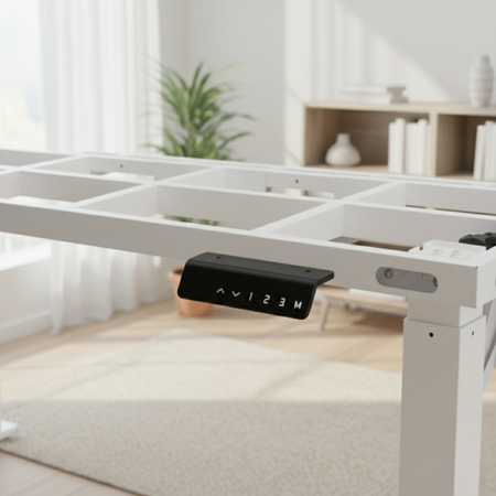 Stelaż biurka elektrycznego SPE426W 4 nogi 71–118 cm biały 100kg udźwigu