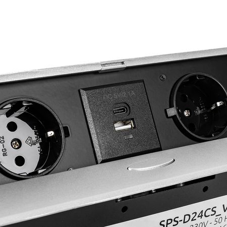Gniazdo blatowe otwierane Spacetronik SPS-D24CS V2