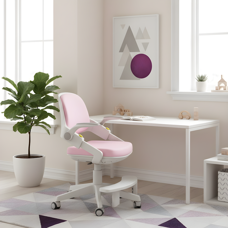 Fotel obrotowy dziecięcy Spacetronik SPC-XD10P Różowe