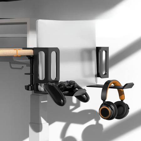 Uchwyt Podbiurkowy 2w1 SPB-026B na Laptopa i Słuchawki