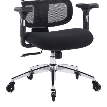 Regulowany Fotel biurowy obrotowy 4D NERO Czarny