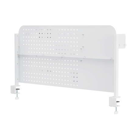 Zestaw Spacetronik: biurko regulowane 100×60 + krzesło dziecięce z podnóżkiem + nadstawka z pegboardem