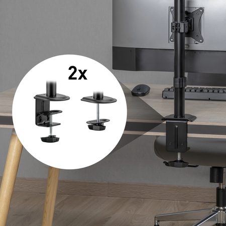 Zestaw ergonomiczny uchwyt monitor laptop lampa Glow adapter