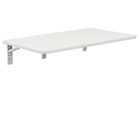 Składane biurko ścienne SPB149W 80×40 cm białe składane 90°