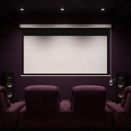 Elektryczny Ekran Projekcyjny PEV Ścienny 120"