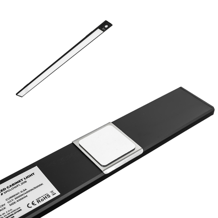 Bezprzewodowa lampa LED Czujnik ruchu 60cm Czarna