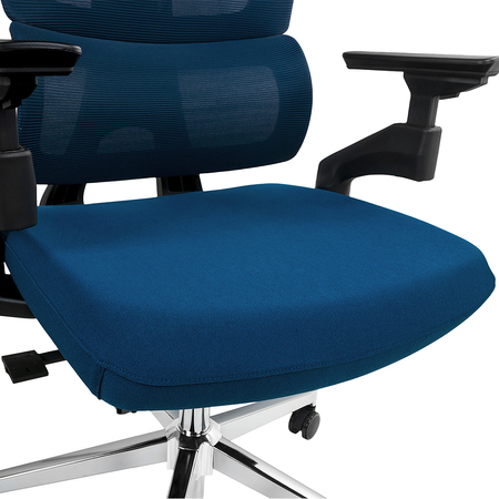 Bürodrehsessel mit Armlehne BARD blau