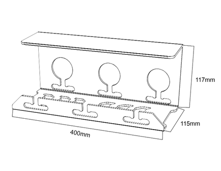Organizer do kabli komputerowych SPK523B_040