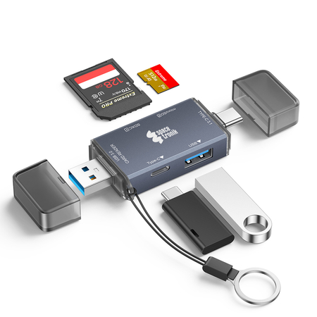 Czytnik kart 6 in 1 SD3.0 TF3.0 5Gbps SPU-CR07