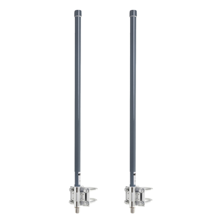 Rundstrahlantennen-Set 10dBi 4G LTE OMNI 2x5m SMA