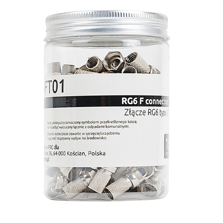 Spacetronik TV-FT01 schraubbarer F-Stecker 100 Stk.