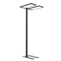 Podwójna lampa stojąca biurowa GLOW D24 Czarna