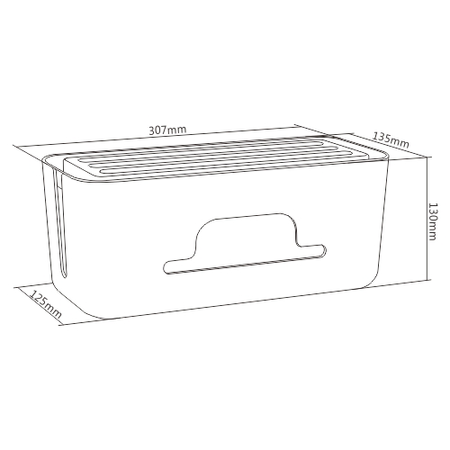 Organizer BOX na kable Spacetronik SR-202